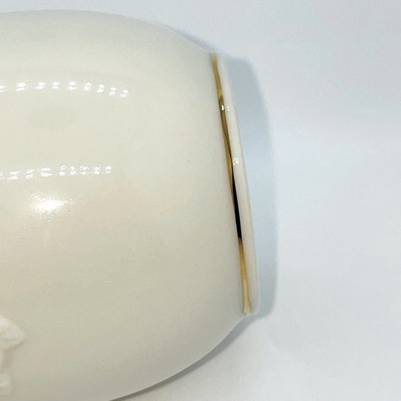 Lenox Fine China Rose Blossom Bud Vase, 24K Gold Trim, Classic Ivory 7.25”H, EUC - Picture 4 of 8